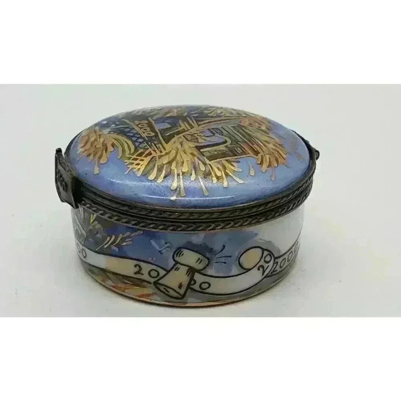 La Gloriette Limoges Millennium Eiffel Tower Arc de Triomphe Trinket Box Ltd Ed - Picture 4 of 13